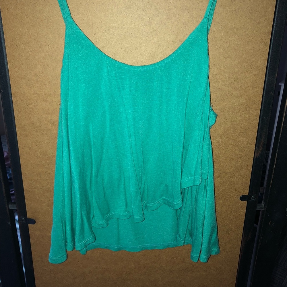 Teal crop top